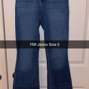 YMI Blue Flare Wide Leg Jeans
